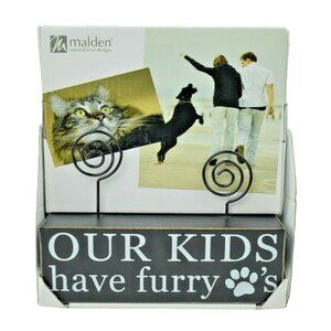 Malden International Our Kids Have Furry Paws Photo and Memo Holder